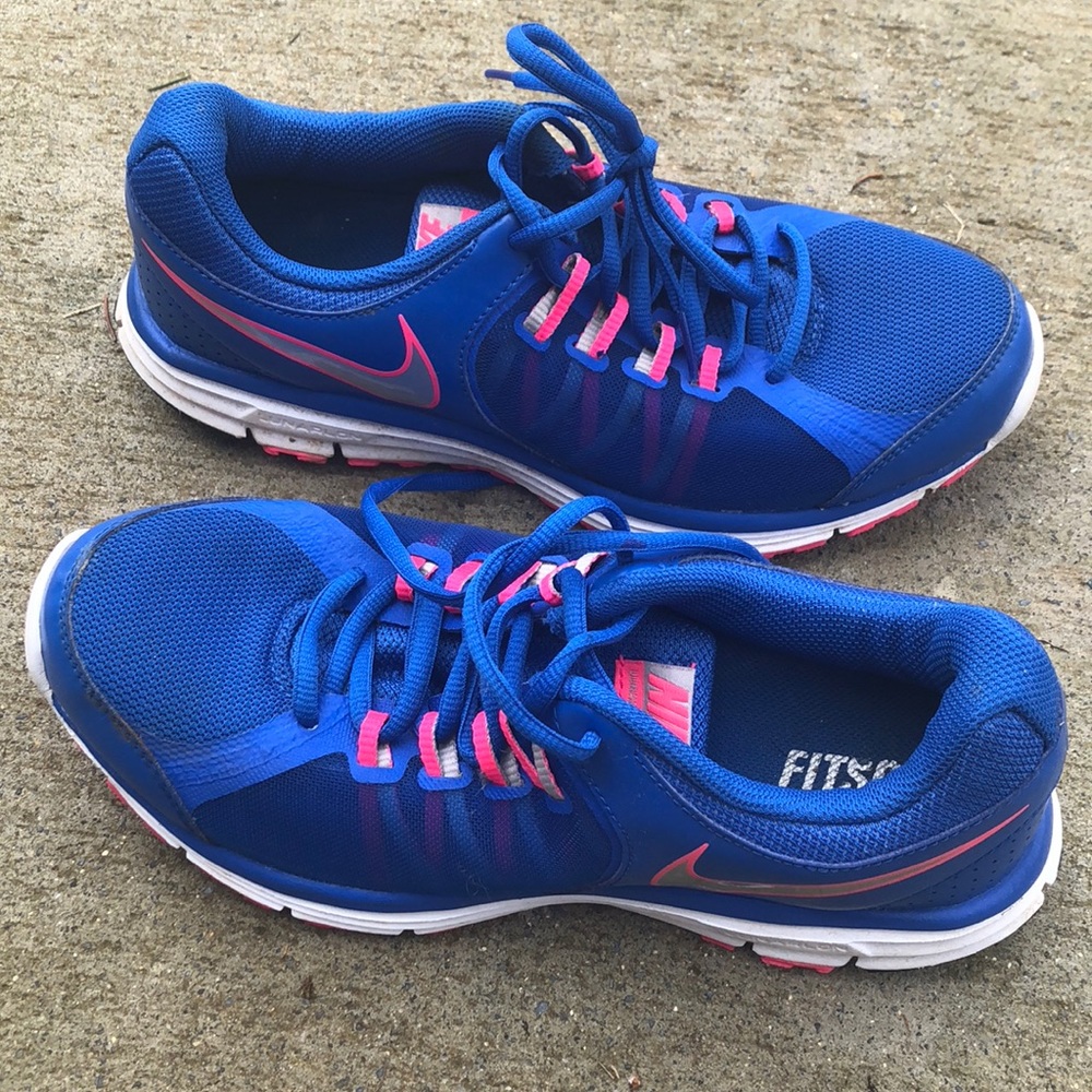 Bright blue Nike’s